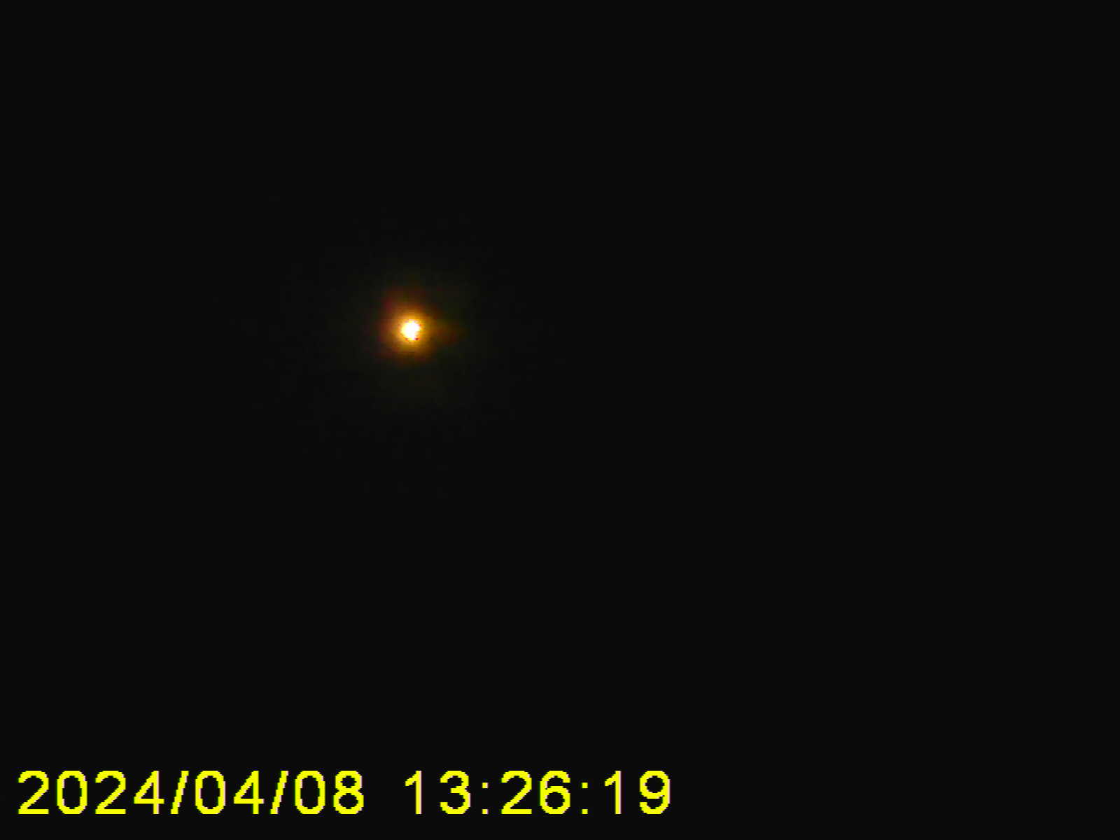 The 2024 Solar Eclipse through Eclipse Glasses 4/8/2024 on the 5BELOW VY095