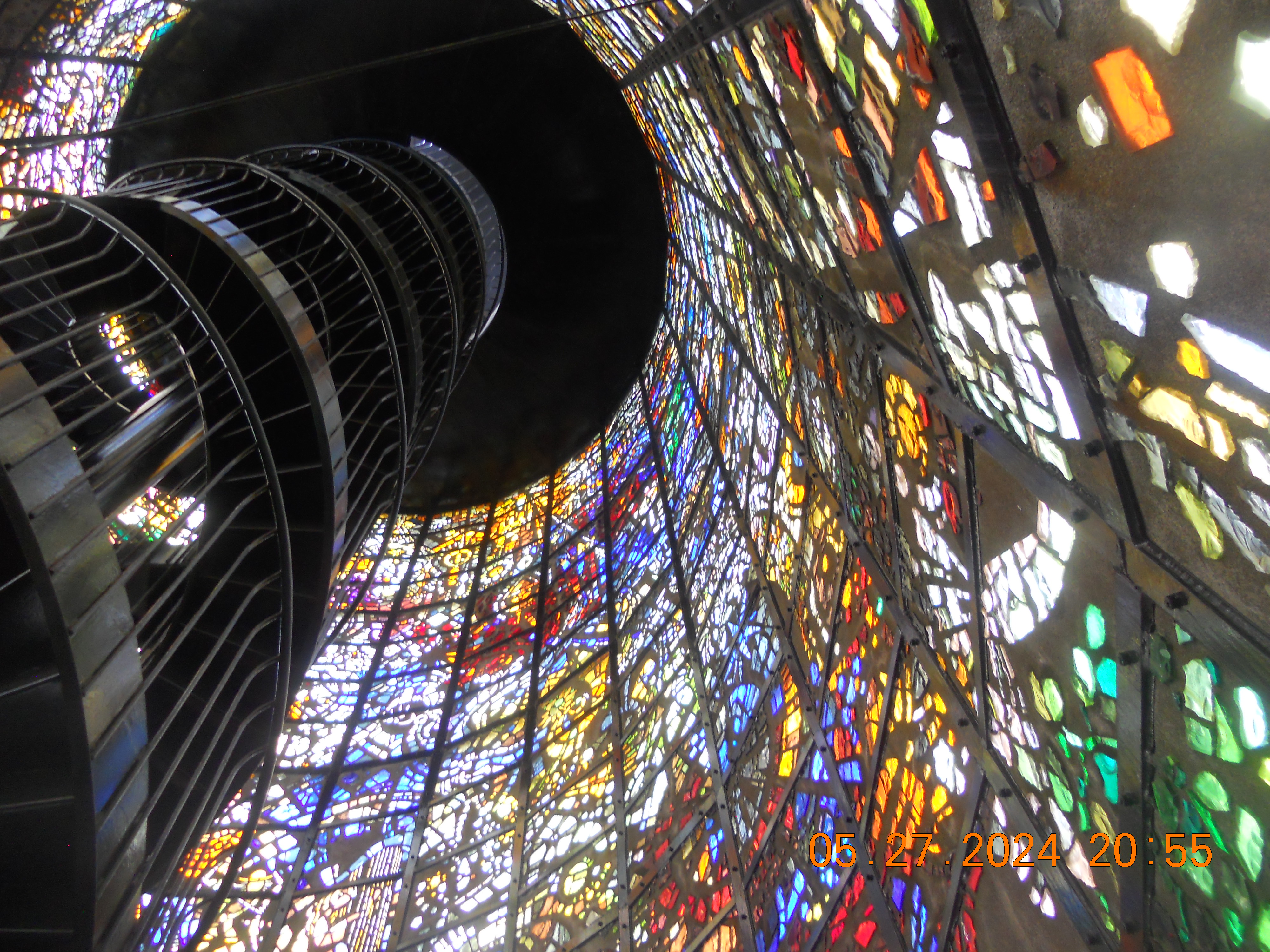 The stained-glass tower at the Hakone Open-Air Museum 5/27/2024 on the NIKON COOLPIX S205
