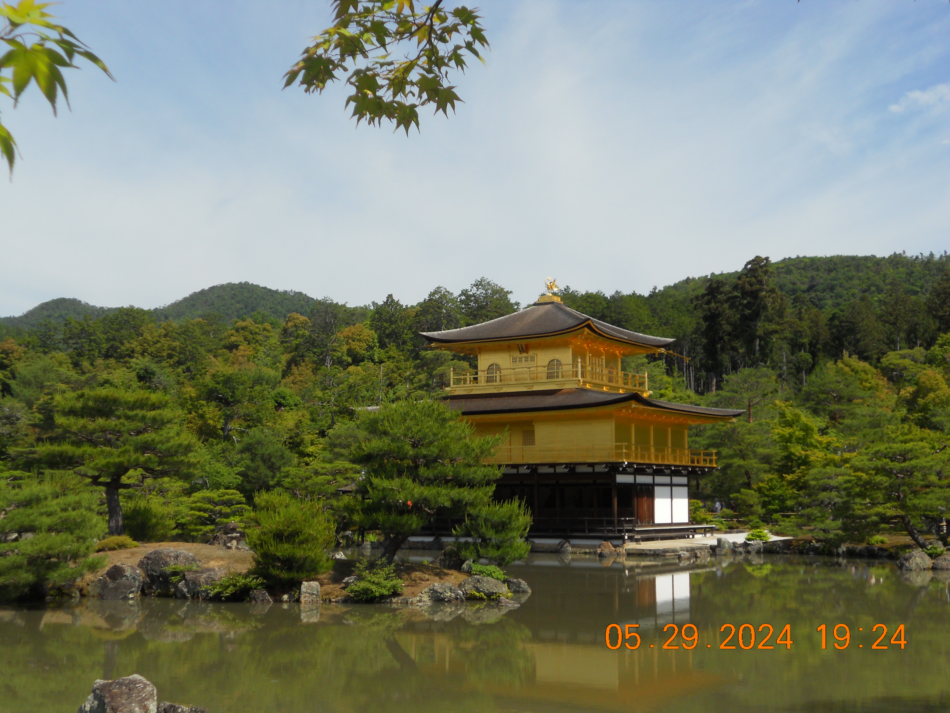 Kinkaku-ji, The Golden Temple, in Kyoto 5/29/2024 on the NIKON COOLPIX S205